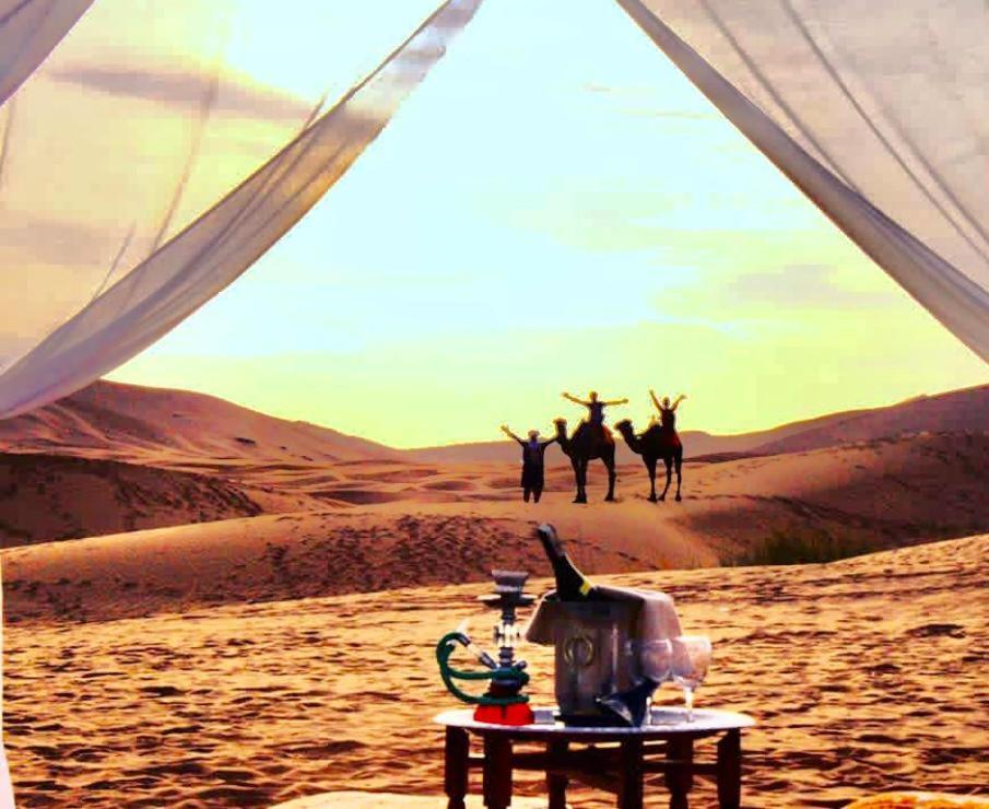 Merzouga luxury sahara camp Bagian luar foto